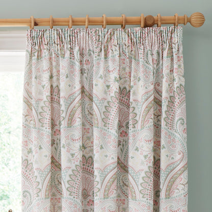 Palais Pencil Pleat Curtains in Green