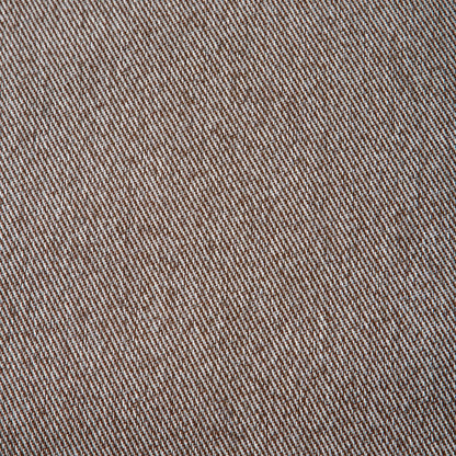Plain Twill Pair of Eyelet Curtains in Chocolate