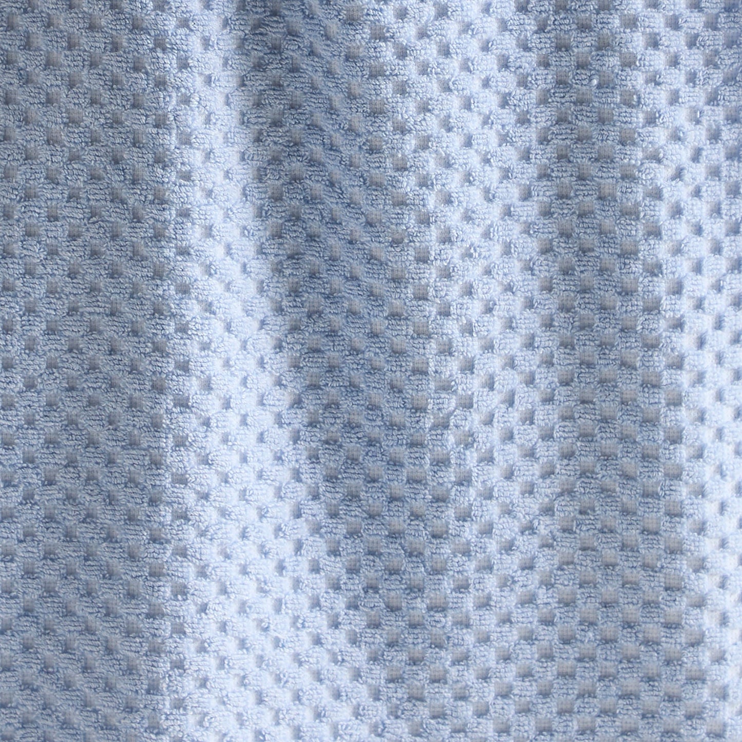 Popcorn Check Towels in Blue - Hand Towel