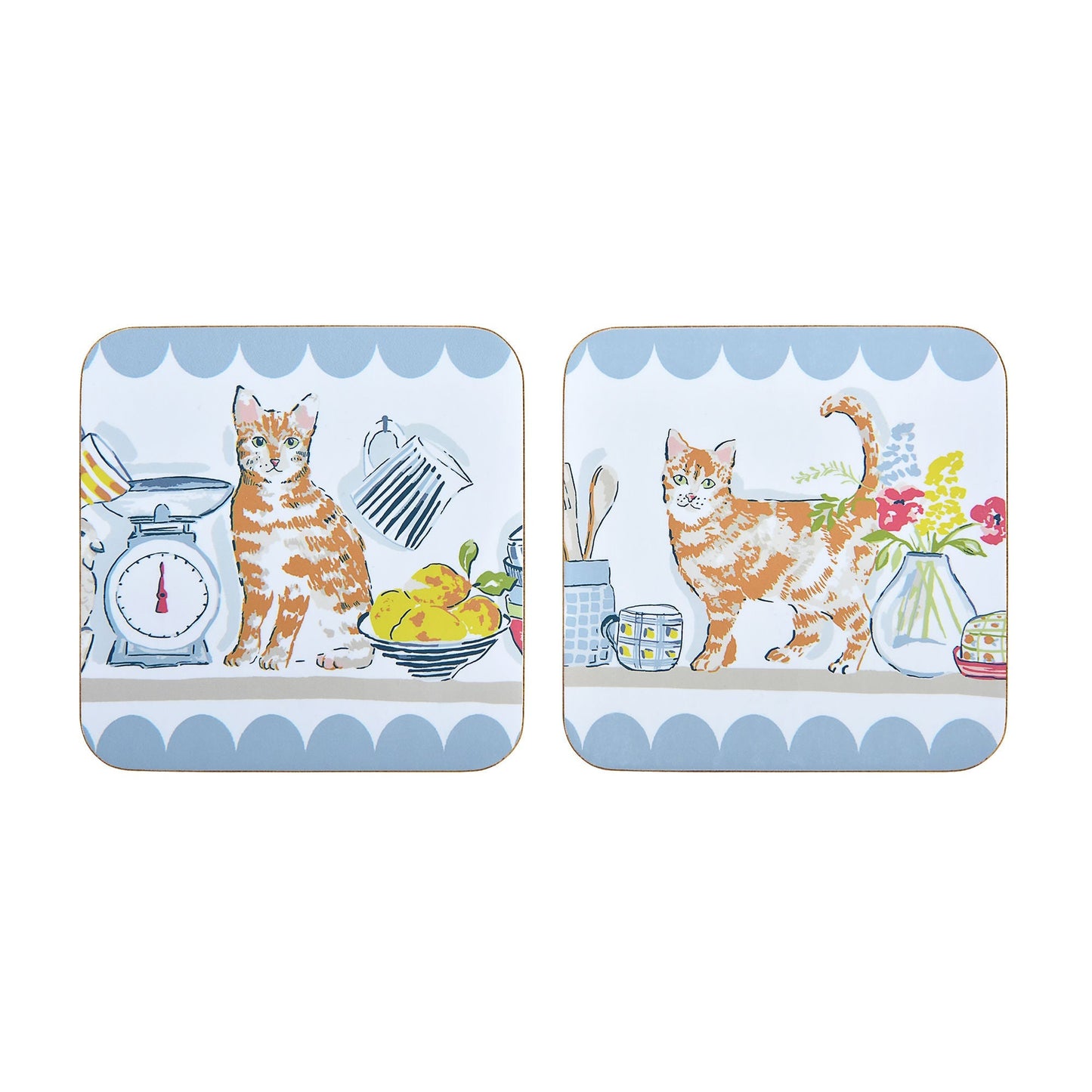 Pantry Cats Coasters 4 Pack