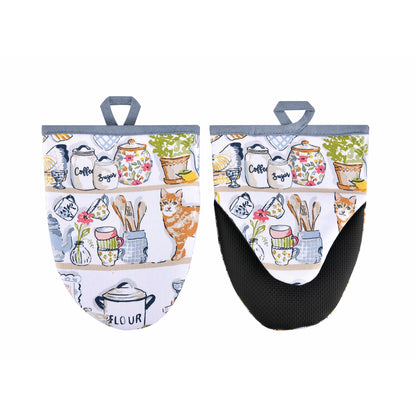 Pantry Cats Microwave Mitts Pair