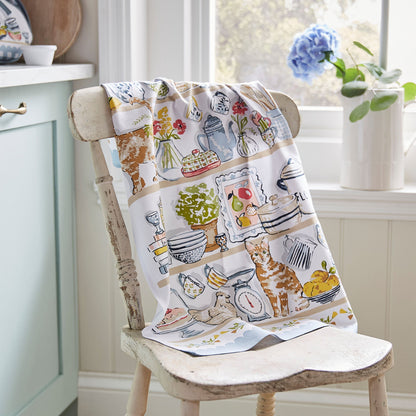 Pantry Cats Cotton Tea Towel