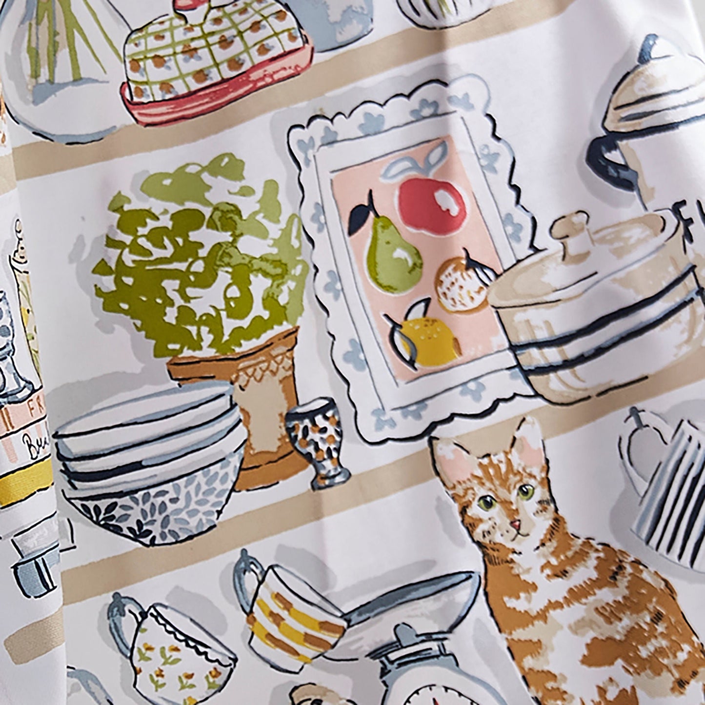 Pantry Cats Cotton Tea Towel