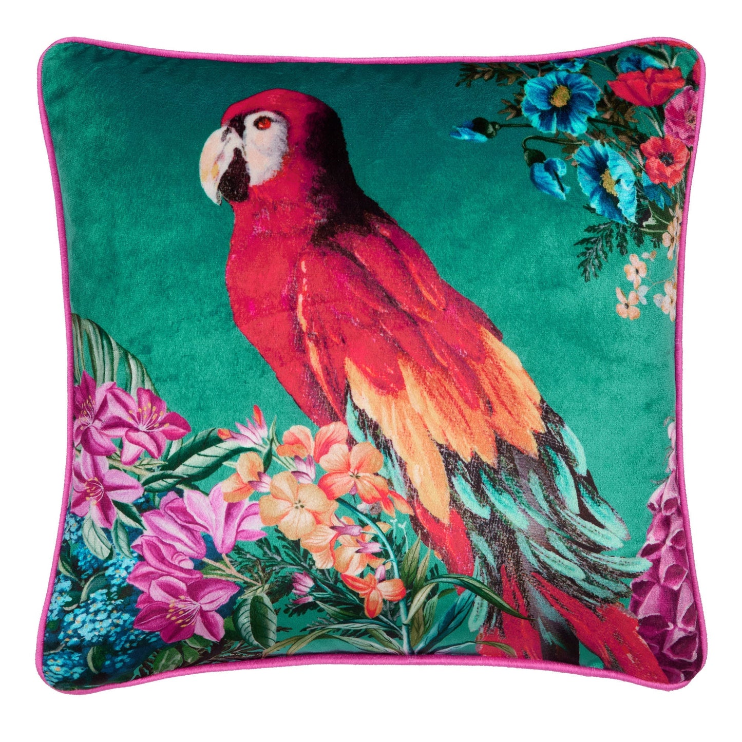 Polly Amorous Cushion in Teal