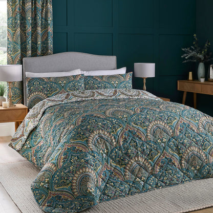 Palais Bedspread in Teal