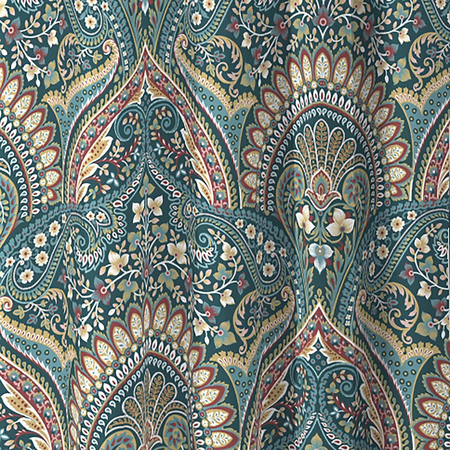 Palais Pencil Pleat Curtains in Teal