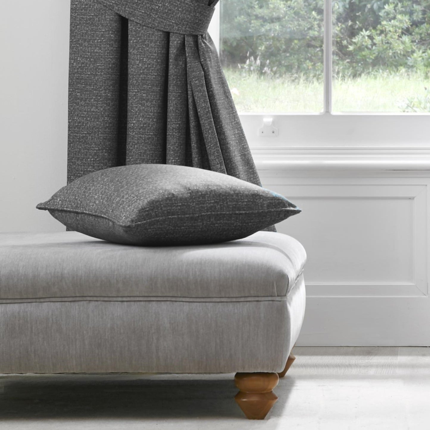 Pembrey Cushion in Charcoal