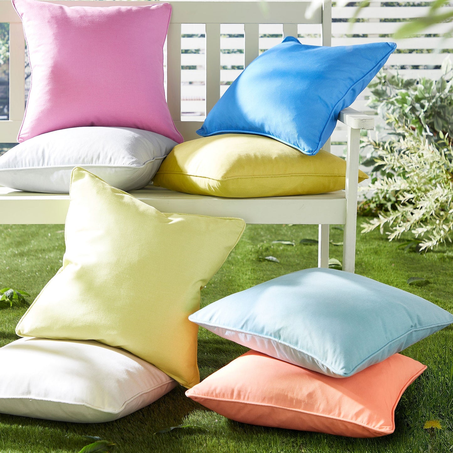 Plain Dye Cushion in Silver