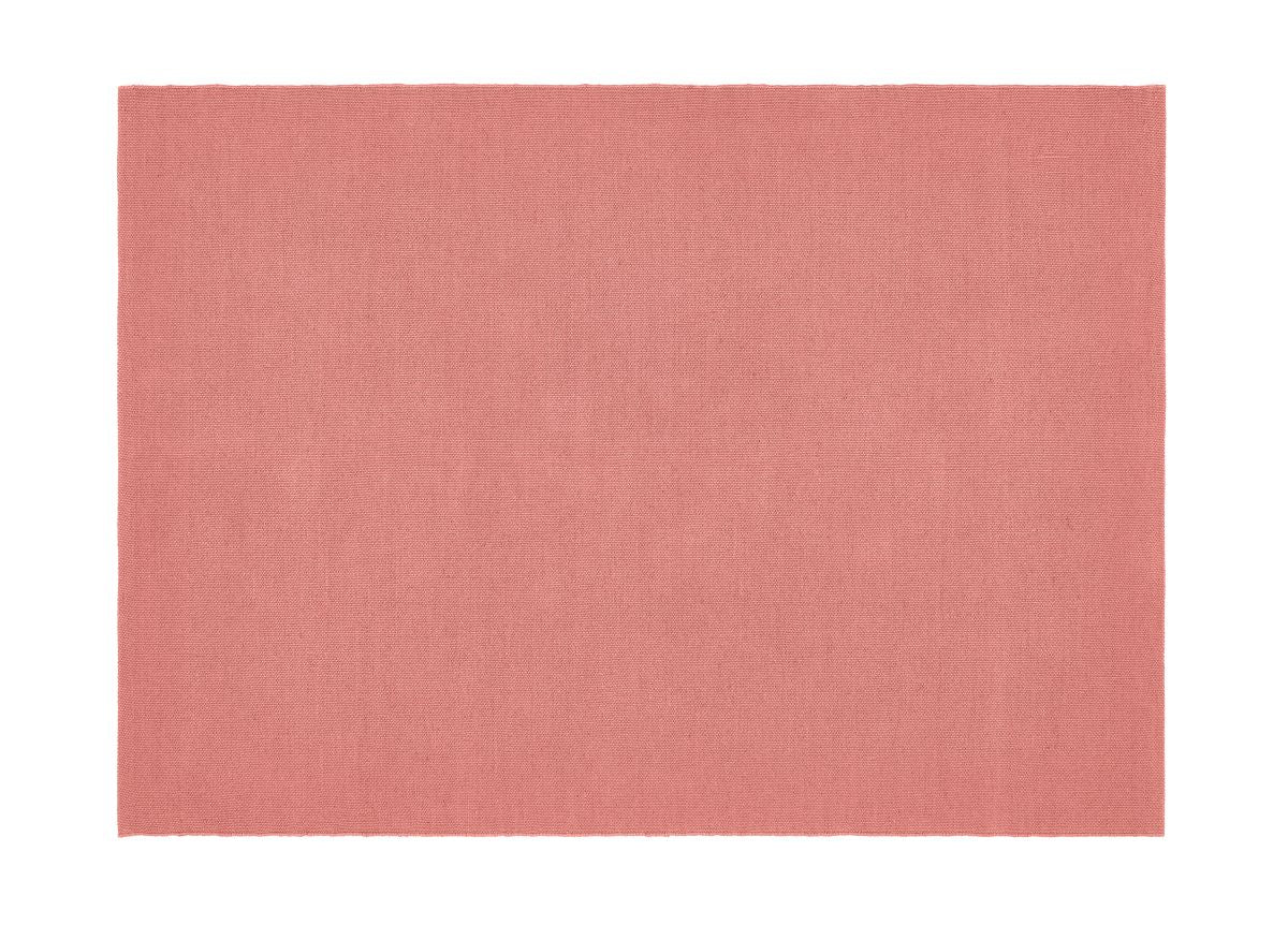 Hug Rug Woven Plain Rug Coral Pink
