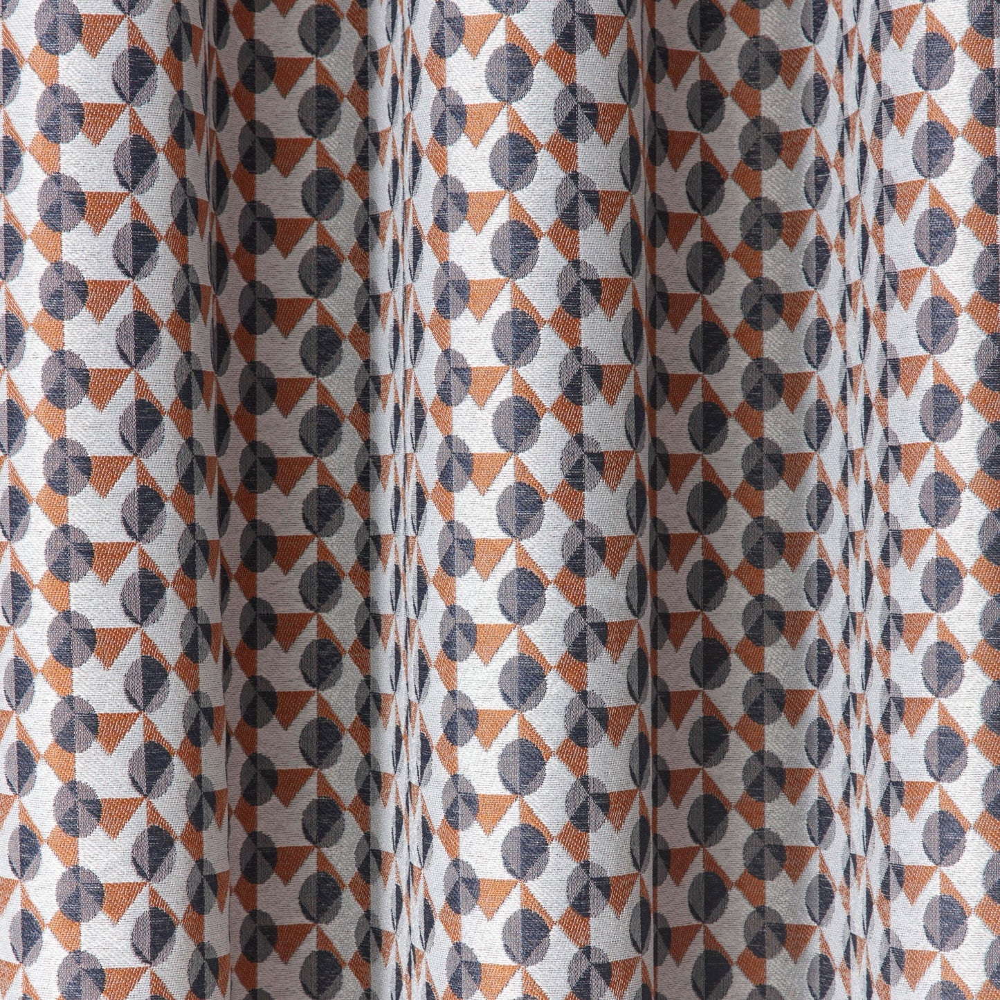 Prado Eyelet Curtains in Grey/Terracotta