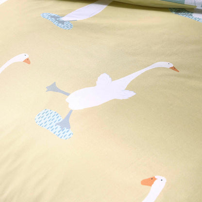 Puddles The Duck Duvet Cover Set in Yellow