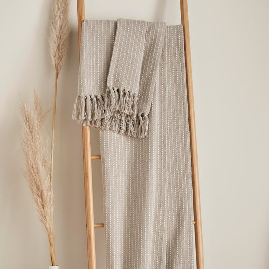 Quinn Throw in Natural 200 x 200cm