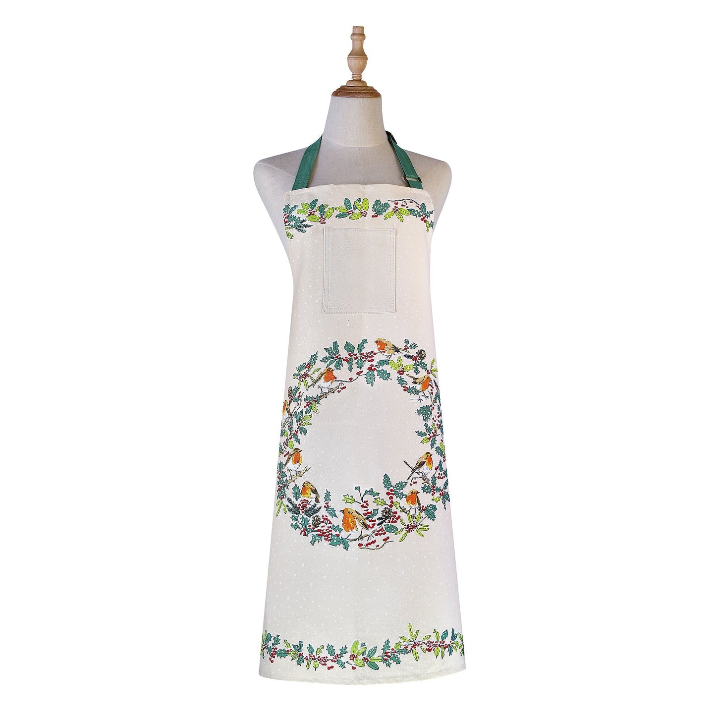 Christmas Robins Cotton Apron