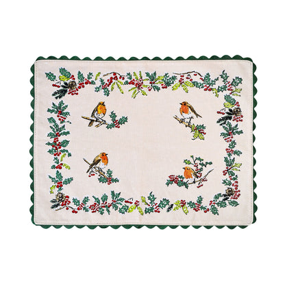 Christmas Robins Cotton Placemats 2 Pack