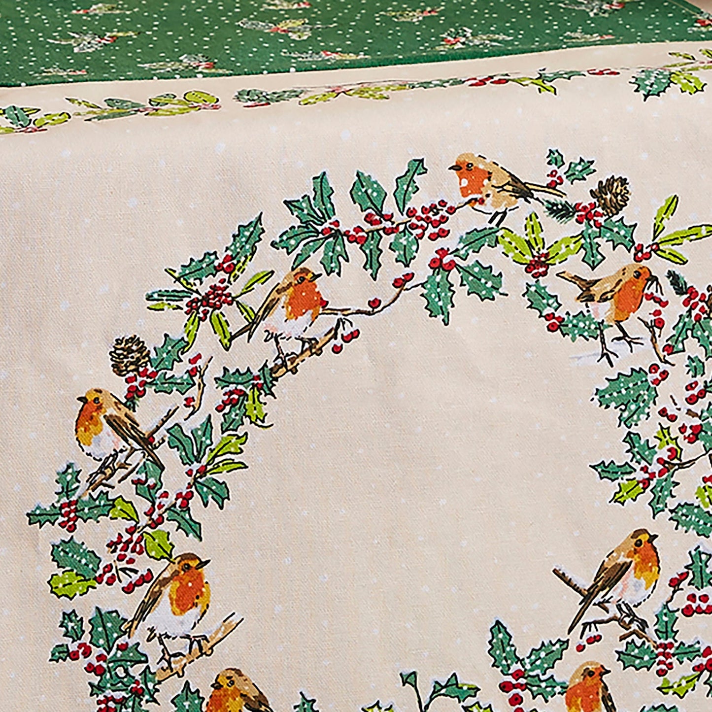 Christmas Robins Table Runner