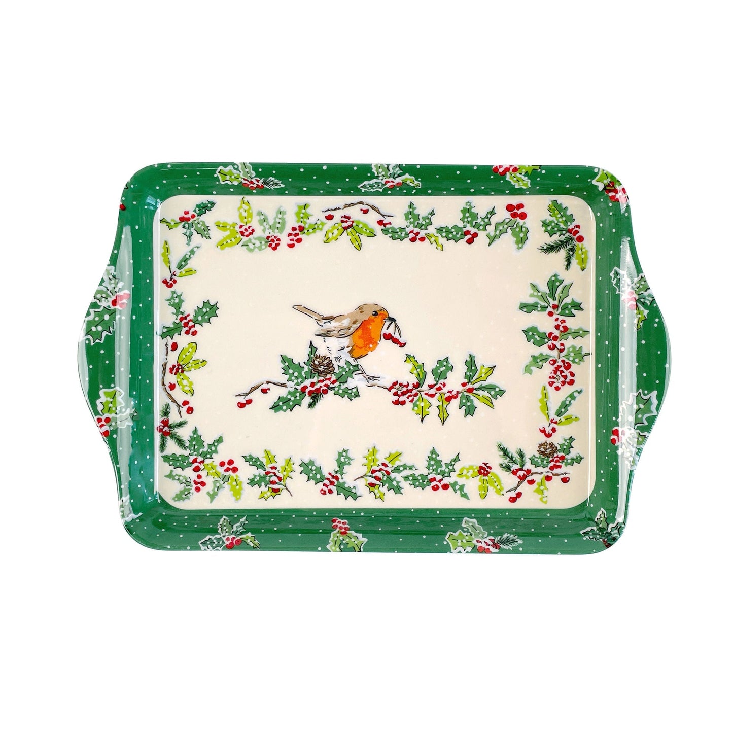 Christmas Robins Scatter Tray