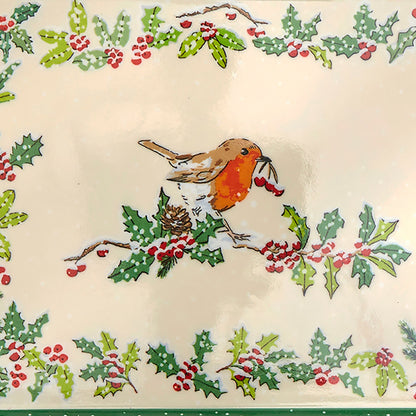 Christmas Robins Scatter Tray