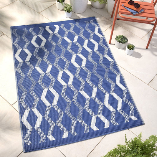Rico Outdoor Outdoor Rug in Blue