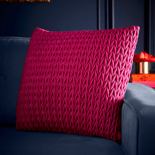 Amory Cushion in Fuchsia