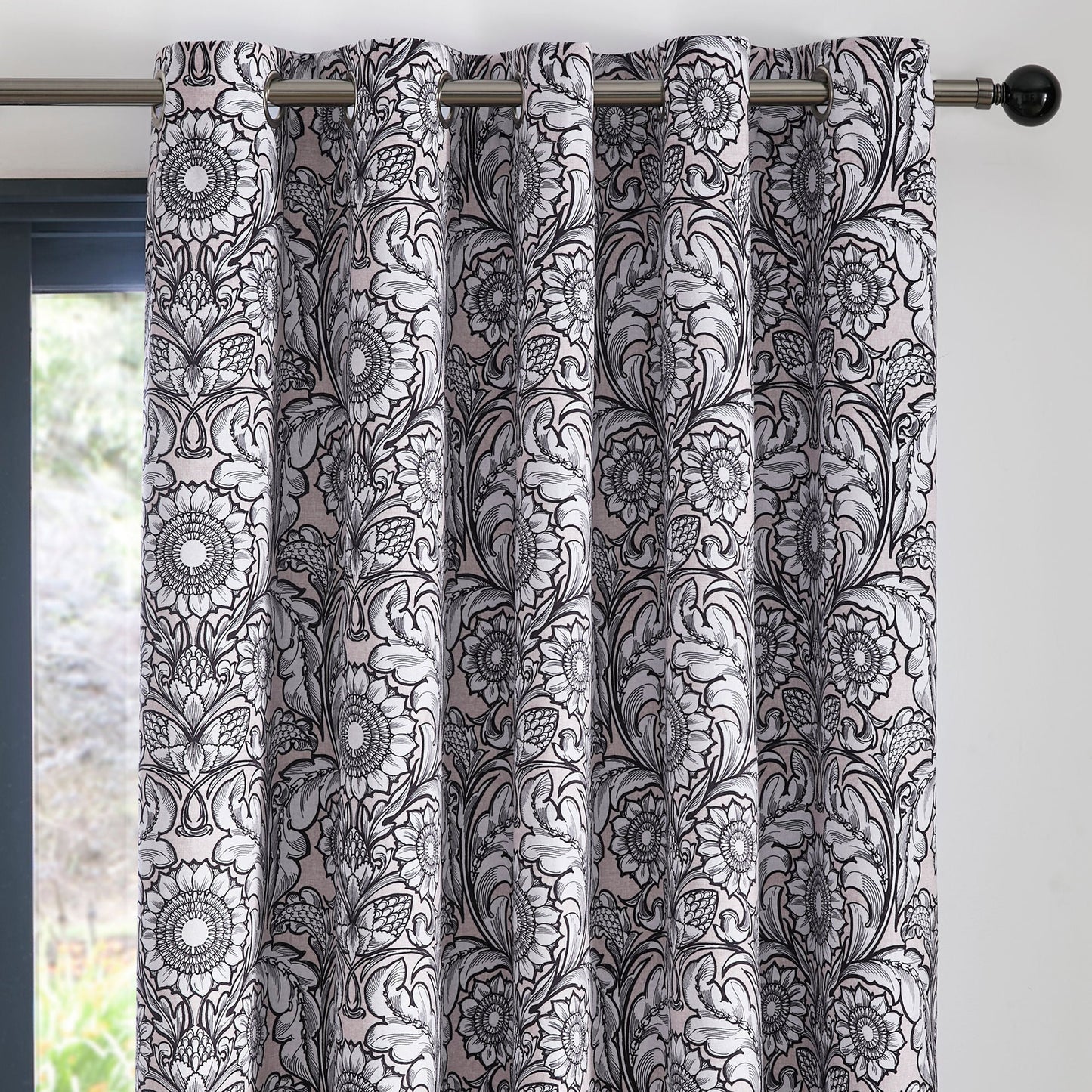 Romilly Eyelet Curtains in Natural