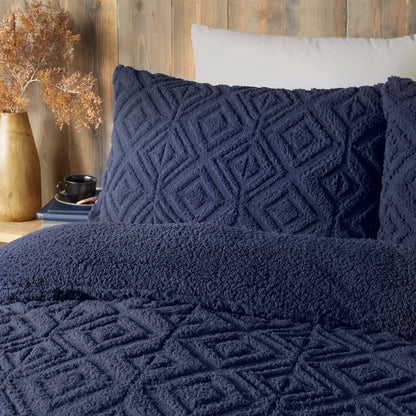 Romo Duvet Cover Set in Navy