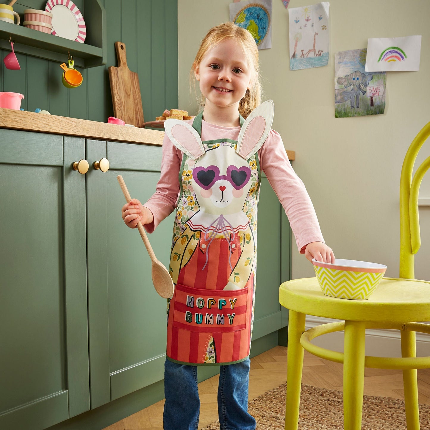 Rosie Rabbit Kids Shaped PVC Apron