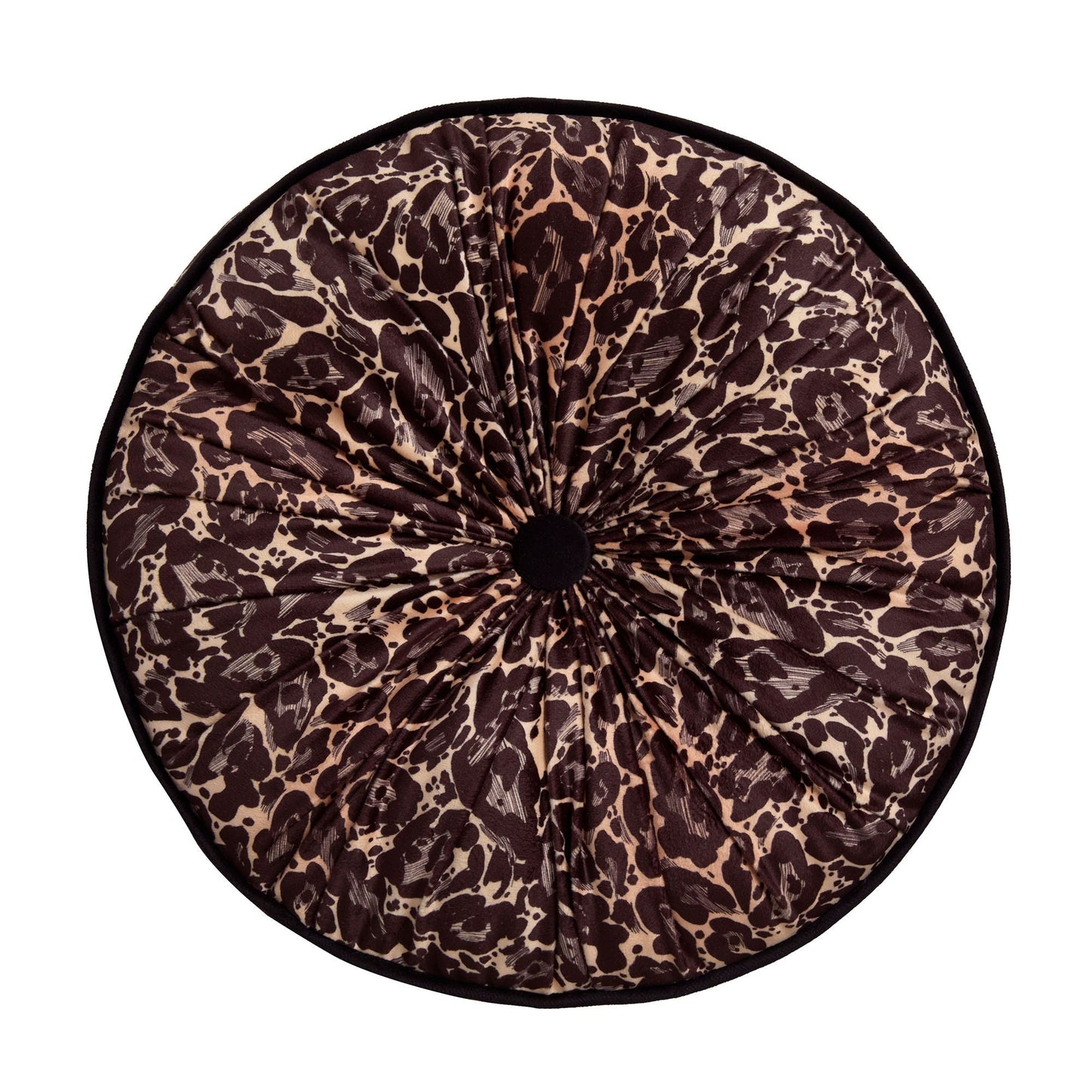 Roxy Round Pleat Round Cushion in Gold