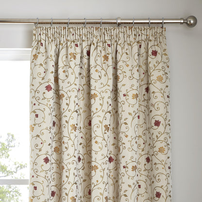 Renata Curtain Tiebacks in Natural/Red