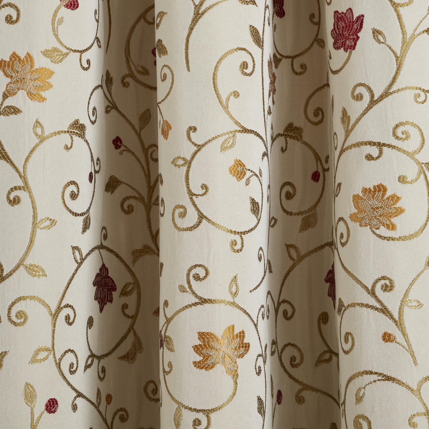 Renata Curtain Tiebacks in Natural/Red