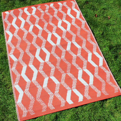 Rico Outdoor Outdoor Rug in Terracotta