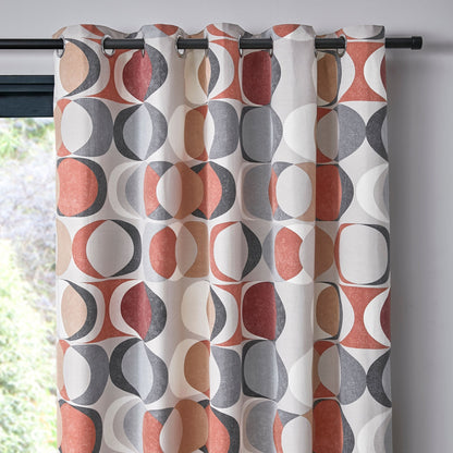 Sander Eyelet Curtains in Spice