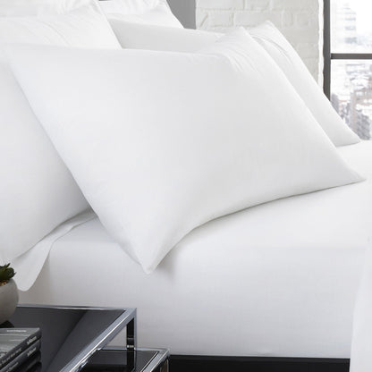 Plain Dye Pair of Housewife Pillowcases in White