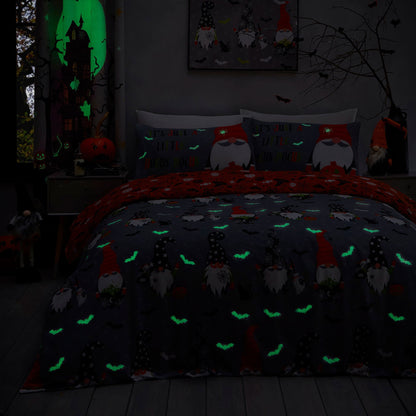 Scary Gonks Halloween Duvet Cover Set in Grey