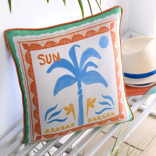 Soleil Palm Outdoor Cushion in Multi