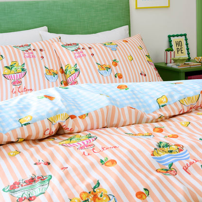 Summer Fruits Duvet Cover Set in Multi