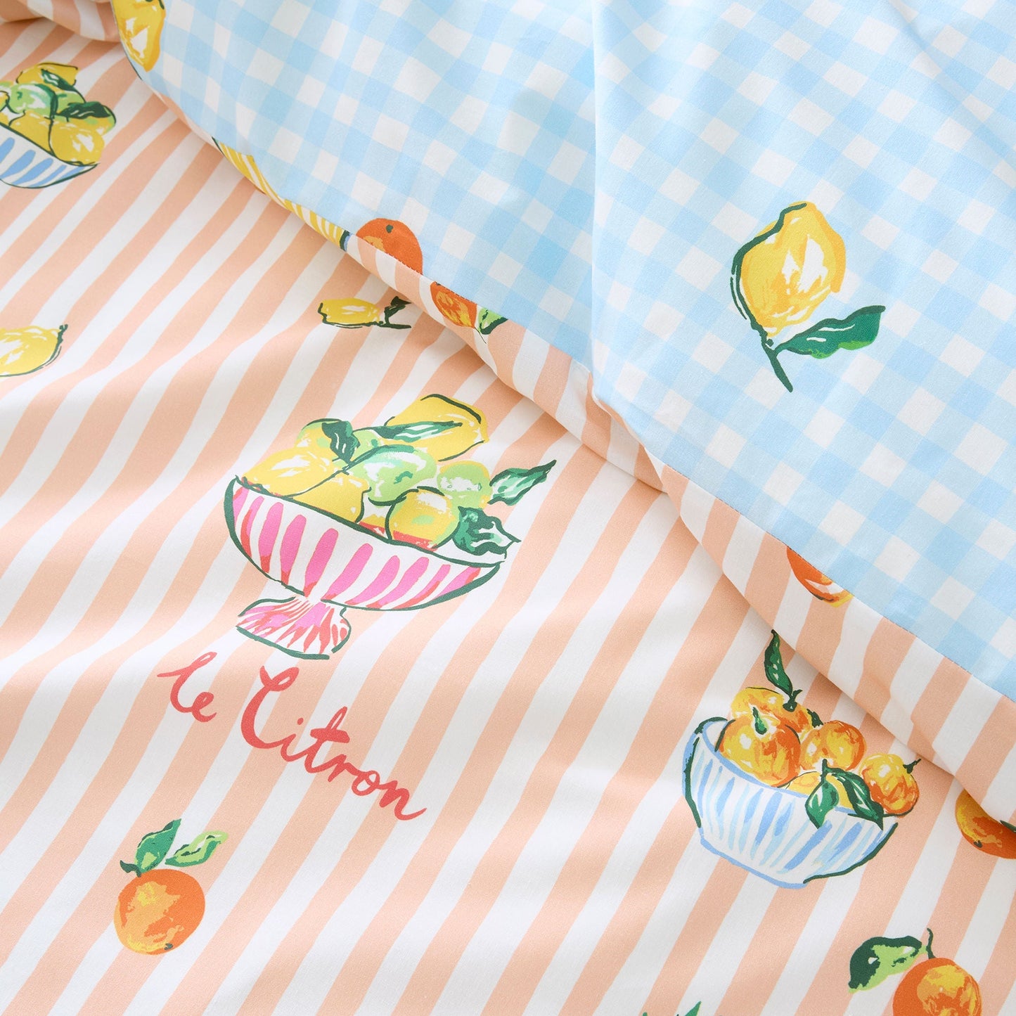 Summer Fruits Duvet Cover Set in Multi