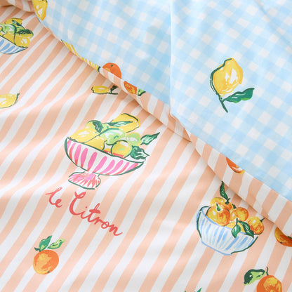 Summer Fruits Duvet Cover Set in Multi