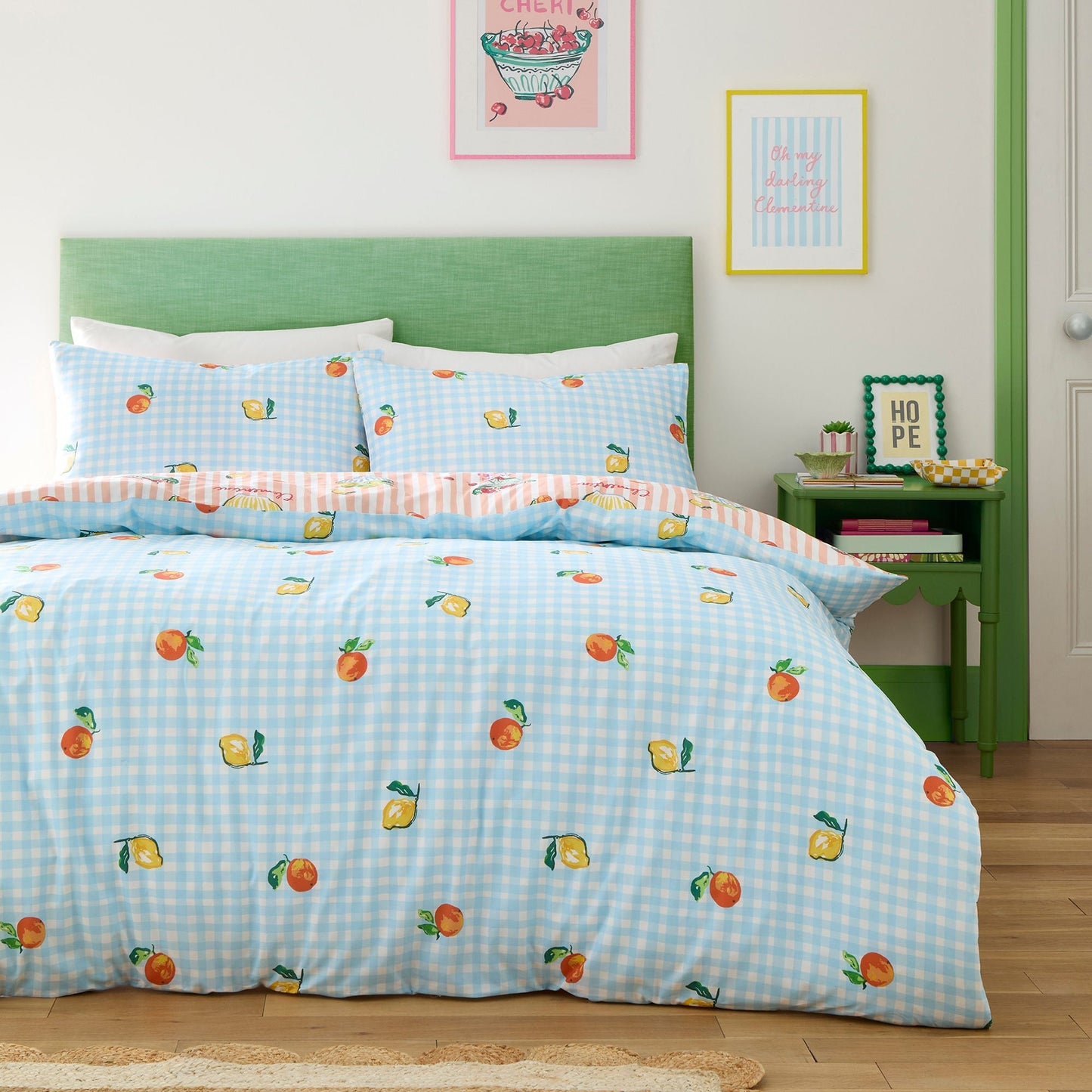 Summer Fruits Duvet Cover Set in Multi