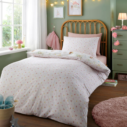 Summer Fairies Duvet Cover Set in Pink