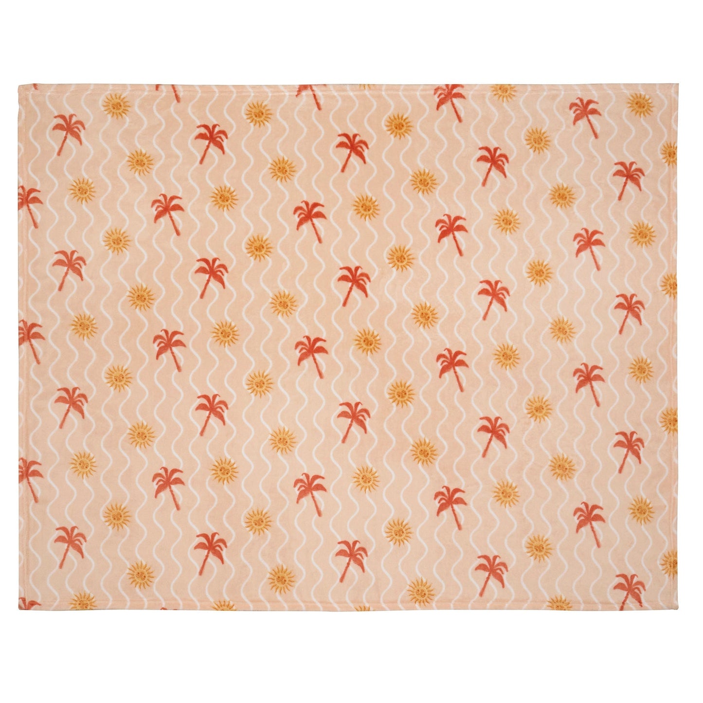 Soleil Throw in Coral/Camel