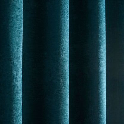 Strata Eyelet Single Panel Door Curtain in Dark Green/New Green