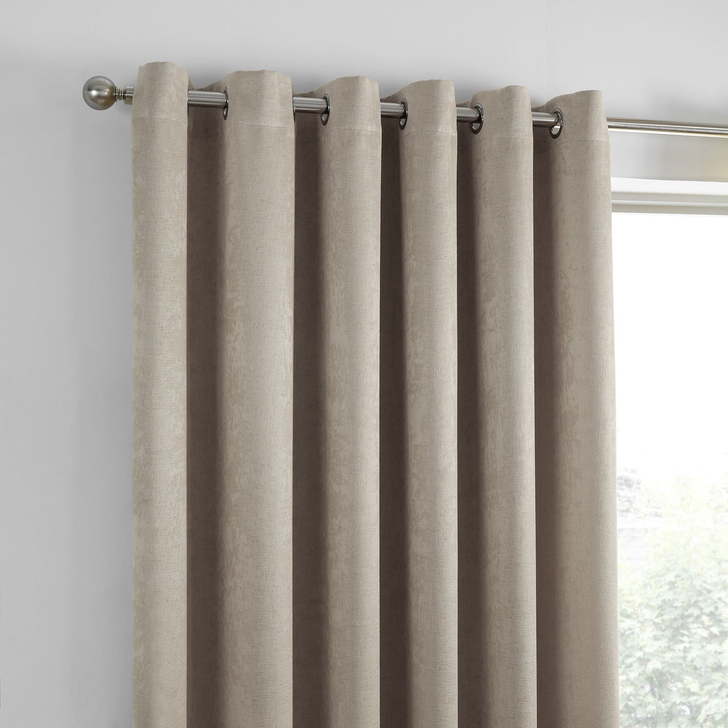 Strata Eyelet Curtains in Natural