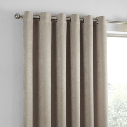 Strata Eyelet Curtains in Natural