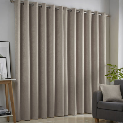 Strata Eyelet Curtains in Natural
