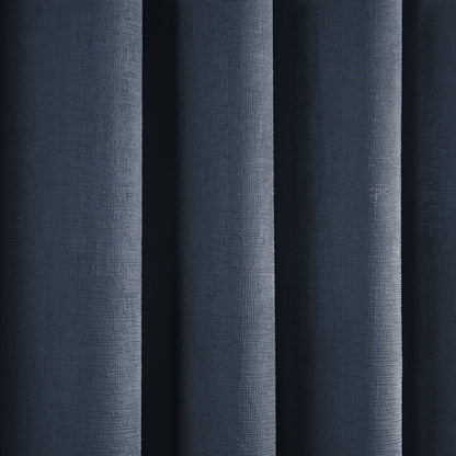 Strata Eyelet Curtains in Navy