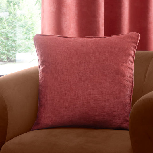 Strata Cushion in Terracotta
