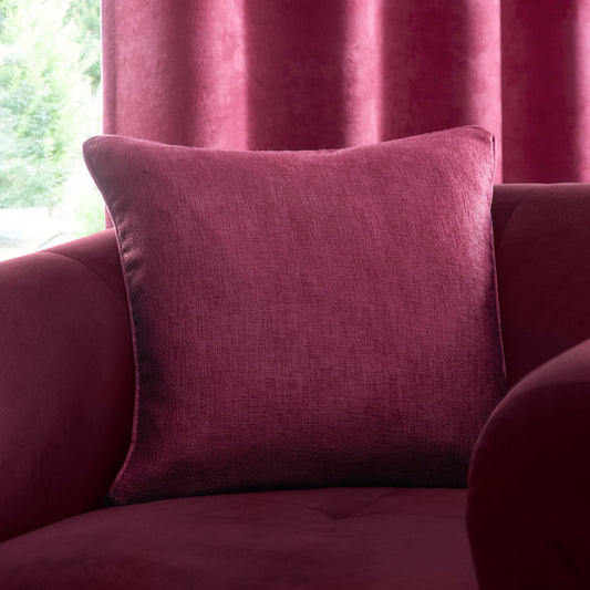 Strata Cushion in Wine