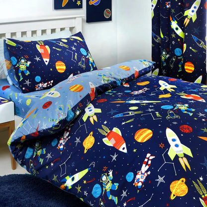 Supersonic Duvet Cover Set in Blue