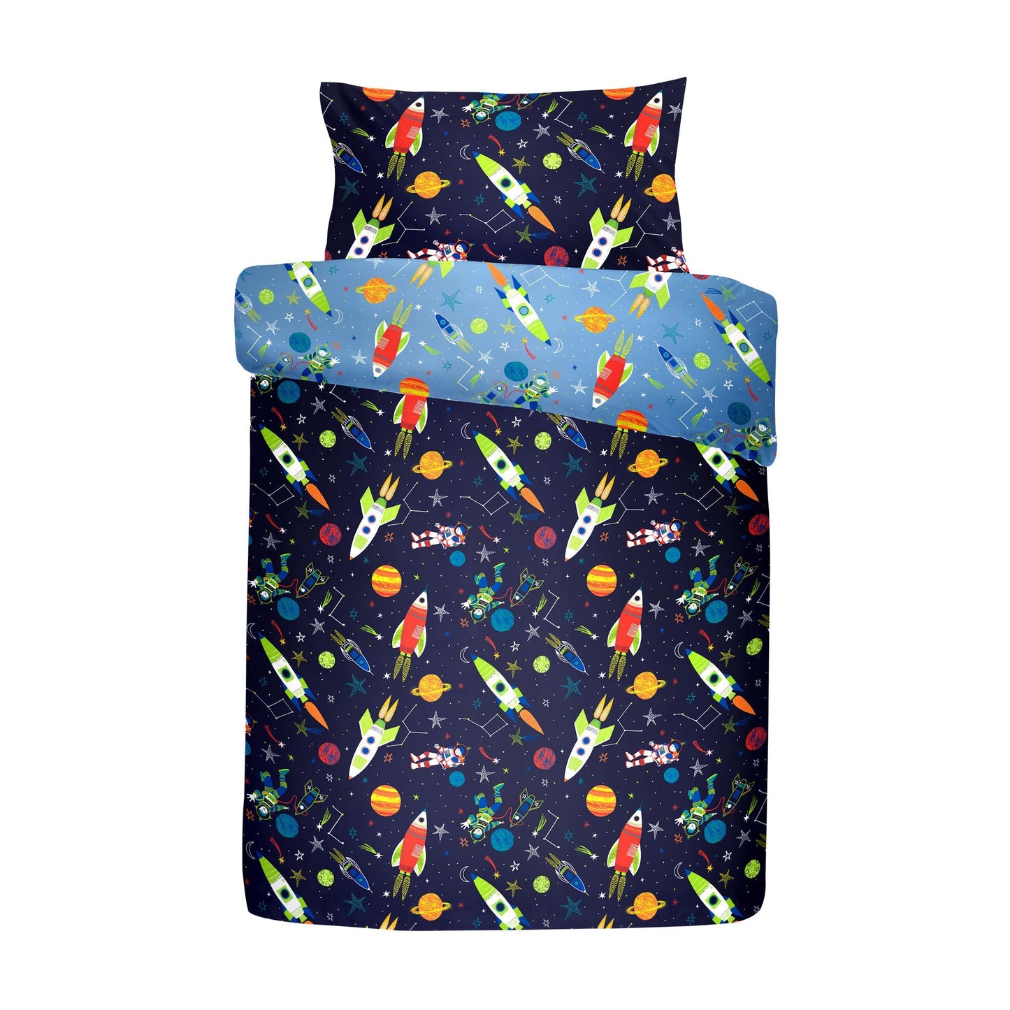 Supersonic Duvet Cover Set in Blue