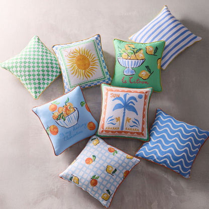 Soleil Palm Outdoor Cushion in Multi